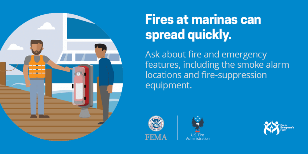 Fires at Marinas can spread quickly