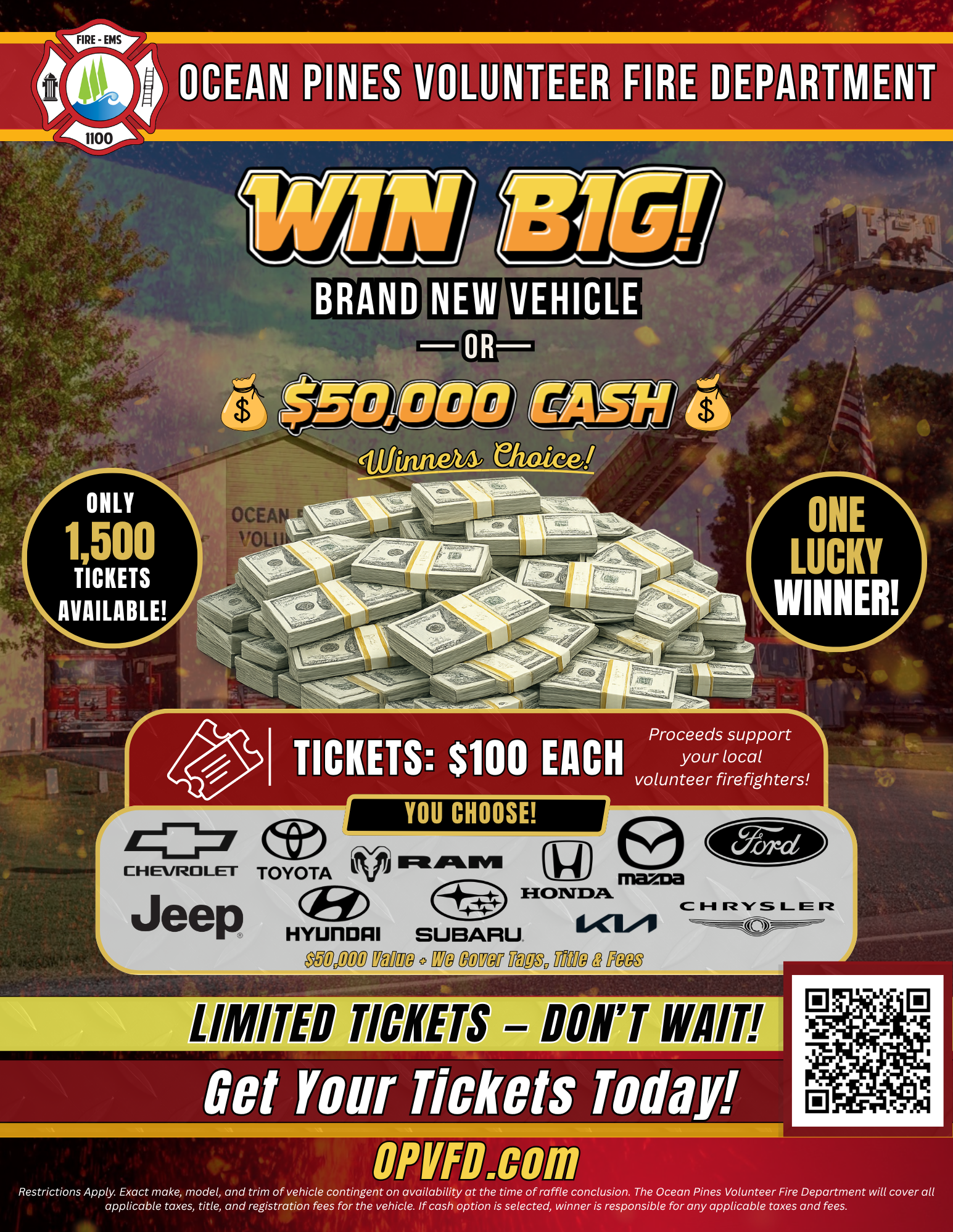Vehicle Raffle - Ocean Pines Volunteer Fire Department